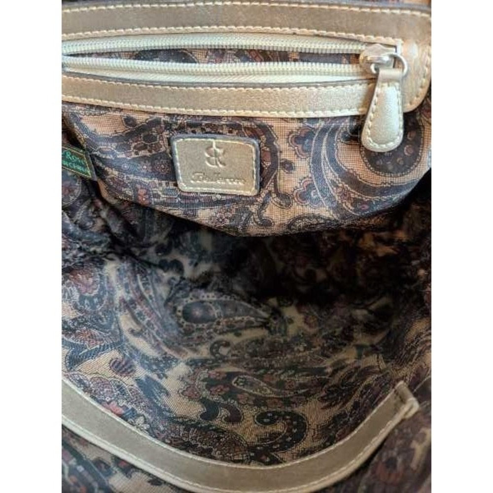 Bellerose Metallic Backpack Purse Fashionable Everyday Chic - Picture 5 of 9